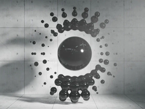Photoreal Abstract Animation 3D Model