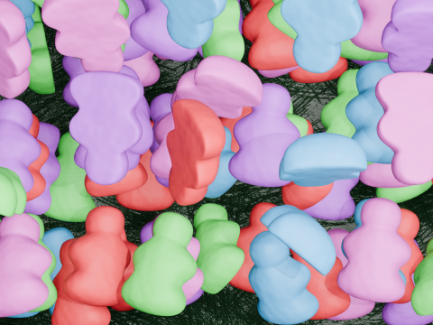 Gummy Candy Scene Animation Modelo 3D