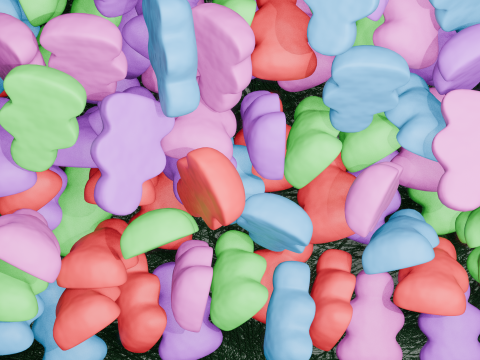 Gummy Candy Scene Animation 3D 模型