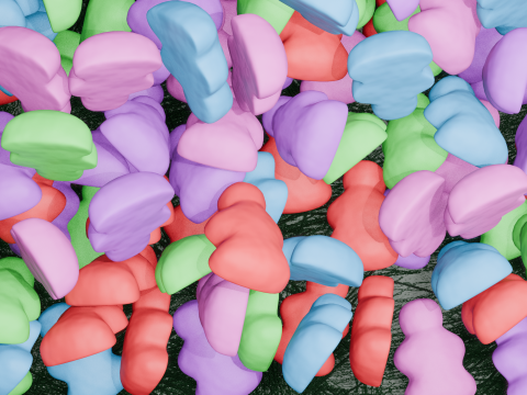 Gummy Candy Scene Animation 3D 模型