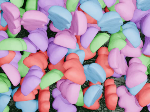 Gummy Candy Scene Animation 3D Model