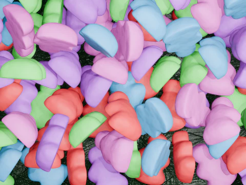 Gummy Candy Scene Animation 3D Model