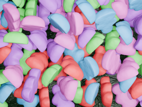Gummy Candy Scene Animation 3D 模型