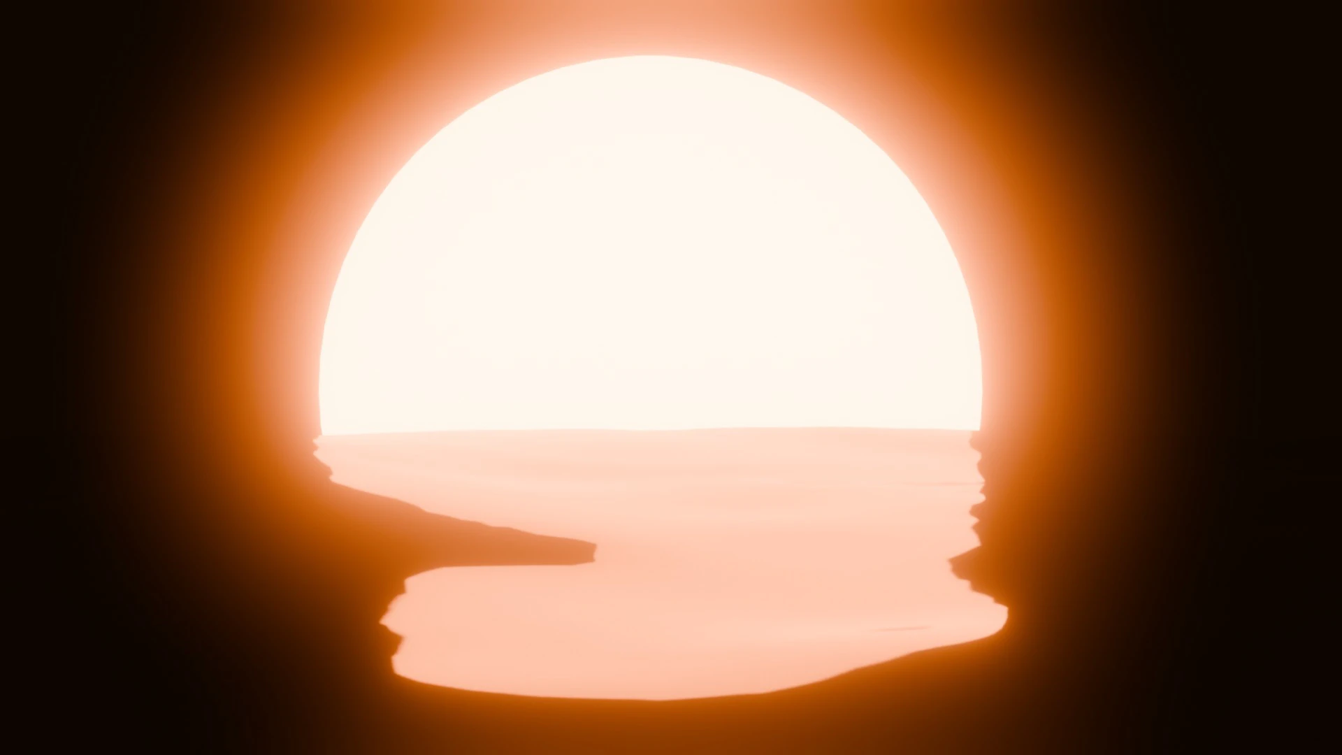 Sunset Animation Loop 3D Model .c4d .max .obj .3ds .fbx .stl .blend 