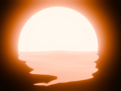 Sunset Animation Loop Model 3D