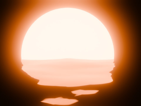 Sunset Animation Loop Model 3D