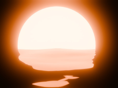 Sunset Animation Loop Model 3D