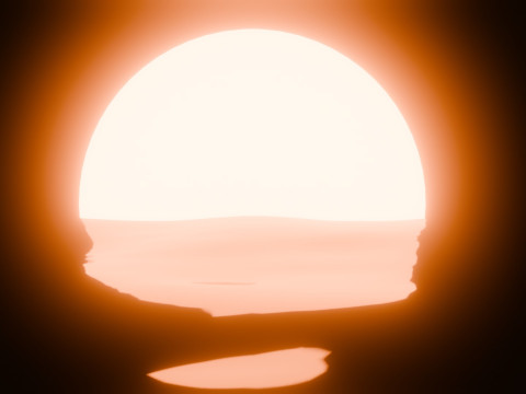 Sunset Animation Loop Model 3D