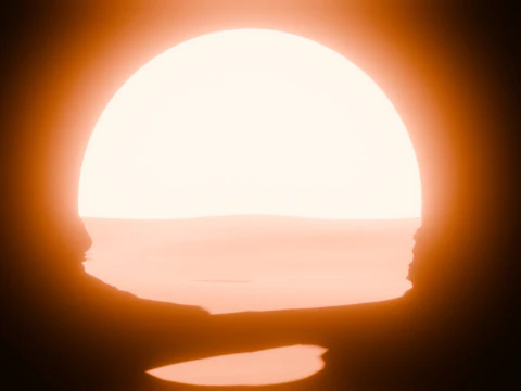 Sunset Animation Loop 3D Model