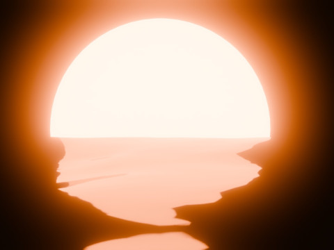 Sunset Animation Loop Model 3D