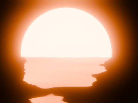 Sunset Animation Loop Model 3D