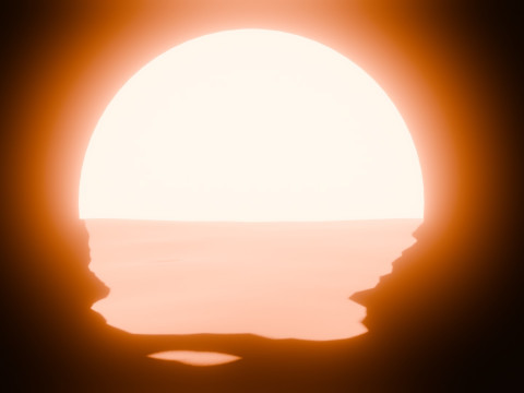 Sunset Animation Loop Model 3D