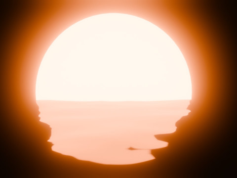 Sunset Animation Loop Model 3D
