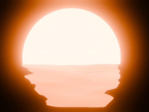 Sunset Animation Loop 3D Model