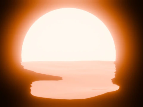 Sunset Animation Loop 3D Model