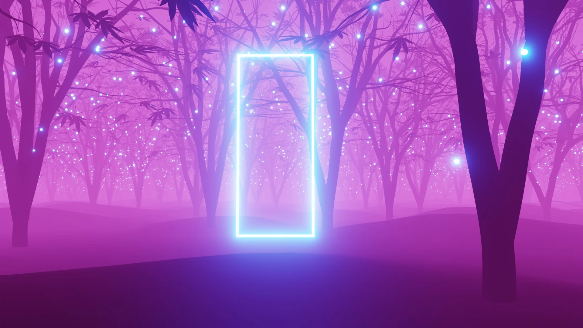 Stylized Forest Animation 3D Model .c4d .max .obj .3ds .fbx .stl .blend 