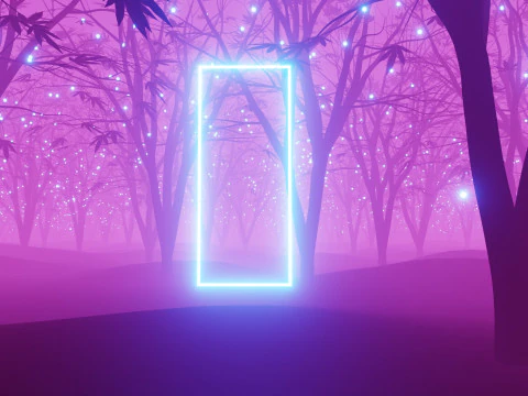 Stilisierte Waldanimation 3D Modell