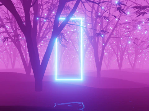 Stylized Forest Animation 3D Model