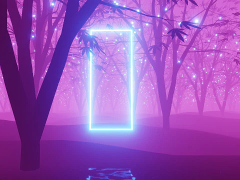 Stylized Forest Animation 3D Model