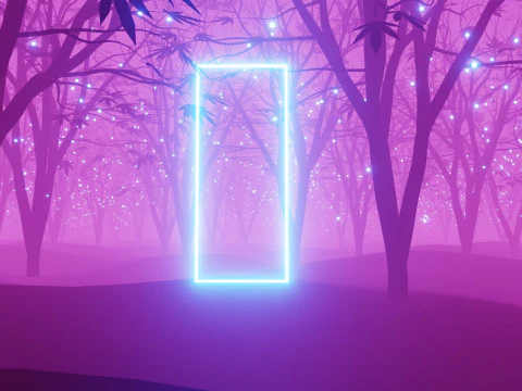 Stylized Forest Animation 3D Model