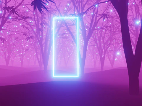 Stylized Forest Animation 3D Model