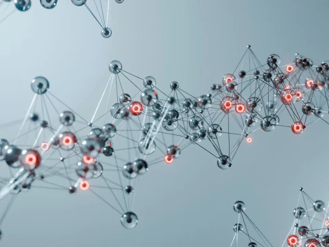 Organic Plexus Animation 3D Model