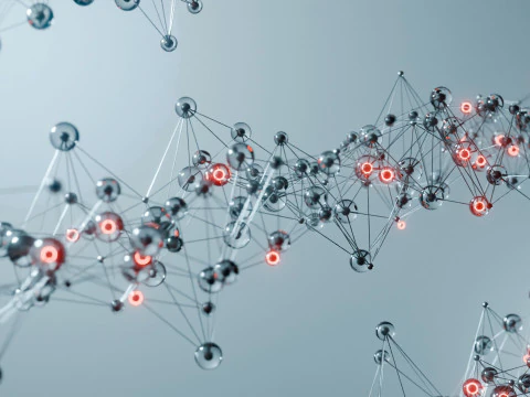 Organic Plexus Animation 3D Model