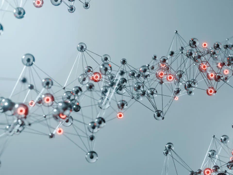Organic Plexus Animation 3D Model