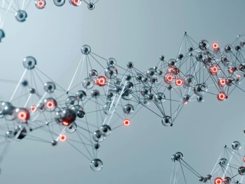 Organic Plexus Animation 3D Model