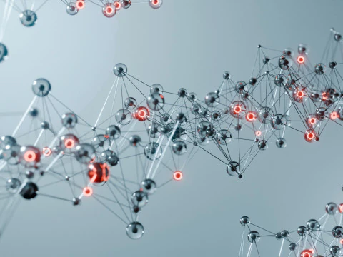 Organic Plexus Animation 3D Model