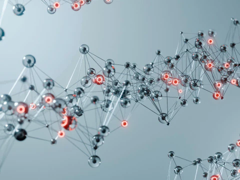 Organic Plexus Animation 3D Model