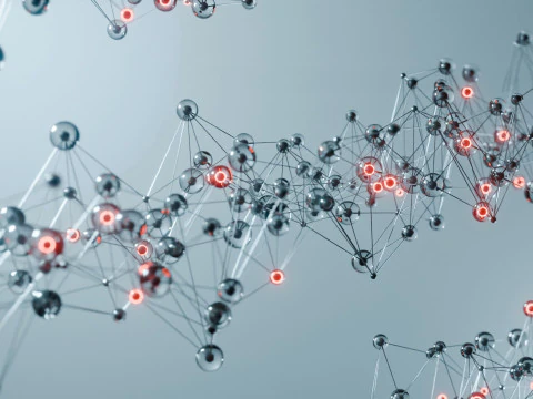 Organic Plexus Animation 3D Model
