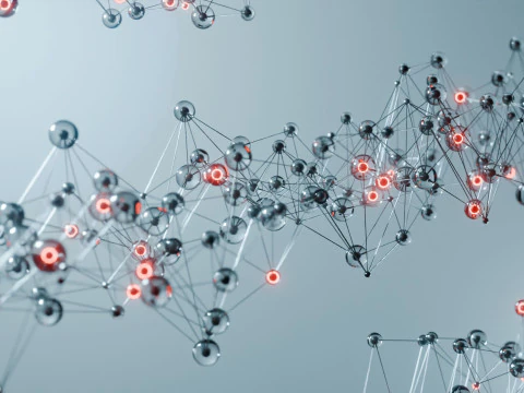 Organic Plexus Animation 3D Model