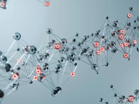 Organic Plexus Animation 3D Model