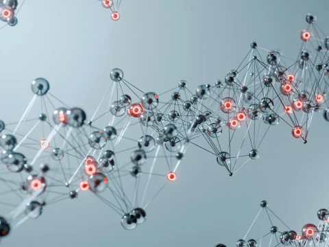 Organic Plexus Animation 3D Model