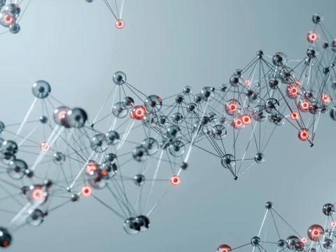Organic Plexus Animation 3D Model