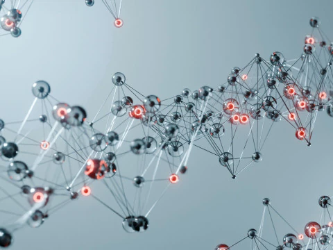 Organic Plexus Animation 3D Model