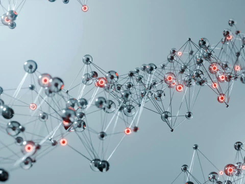 Organic Plexus Animation 3D Model