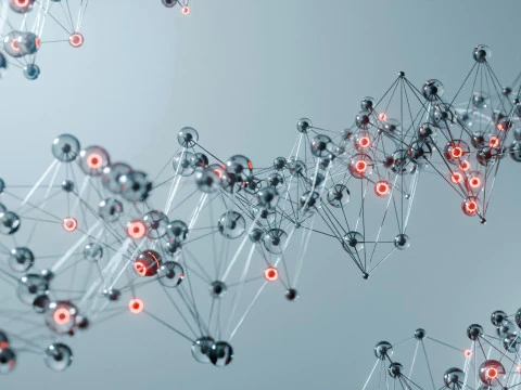 Organic Plexus Animation 3D Model