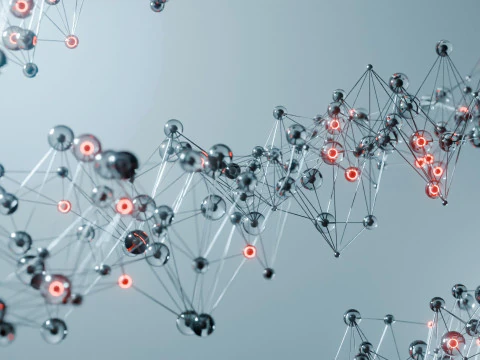 Organic Plexus Animation 3D Model
