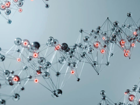 Organic Plexus Animation 3D Model