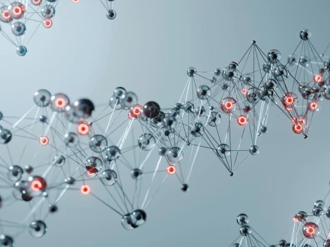 Organic Plexus Animation 3D Model