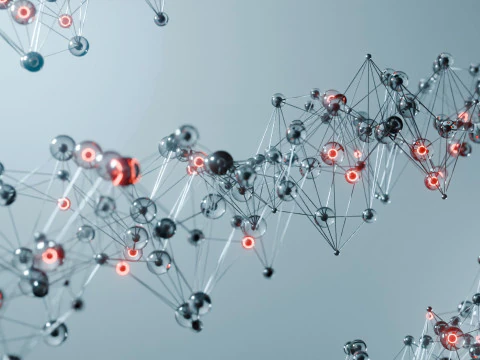 Organic Plexus Animation 3D Model