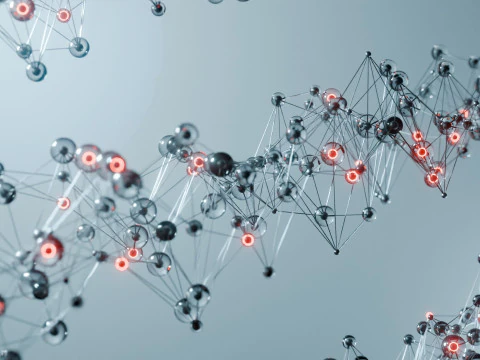 Organic Plexus Animation 3D Model