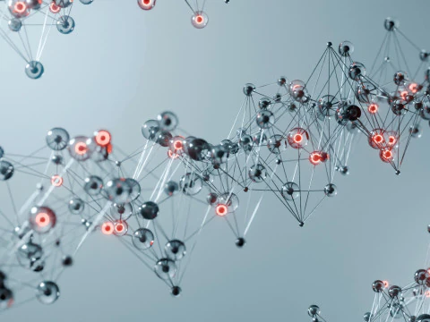 Organic Plexus Animation 3D Model