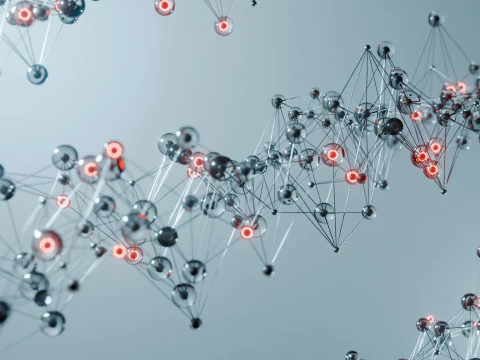 Organic Plexus Animation 3D Model