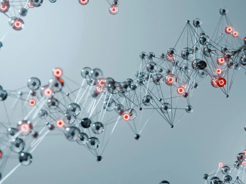 Organic Plexus Animation 3D Model