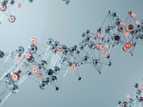 Organic Plexus Animation 3D Model