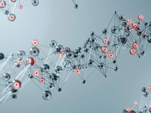 Organic Plexus Animation 3D Model