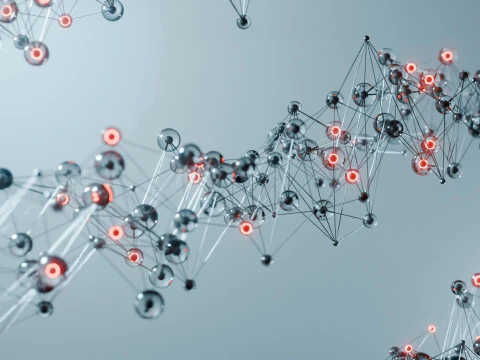Organic Plexus Animation 3D Model